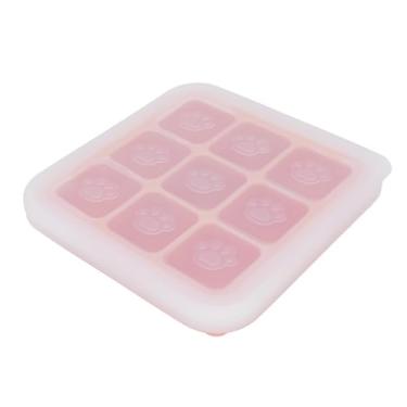 Imagem de Dioche Bandeja de Cubos de Gelo de Silicone Em Forma de Pata de Gato Flexível e Fácil Liberação Fabricante de Cubos de Gelo para Cozinha Doméstica, Freezer, Armazenamento de Alimentos (Rosa)