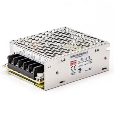 Imagem de Mean Well 35W Fonte De AlimentaçãO Chaveada De SaíDa úNica Rsp Mean Well 24v Fonte De AlimentaçãO Meanwell Transformador 24vac Trilho Din 24V 1.5A (RS-35-24 24V/1.5A/36W/Enclosed Power)