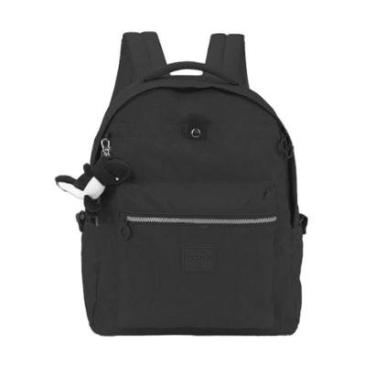 Imagem de Mochila Up4You Notebook Crinkle Com Chaveiro Preto-Unissex