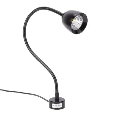 Imagem de Diydeg Luz de Máquina de Costura, Luz de Trabalho Magnética 7W 6000K Com Pescoço de Ganso Flexível e Base Magnética, Lâmpada de Trabalho para Furadeiras, Mesas, Estantes de Partitura, (plugue da ue)