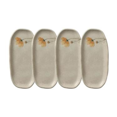 Imagem de Conjunto De Travessas Oval Rasa Mini Porto Brasil Orgânico Cinza