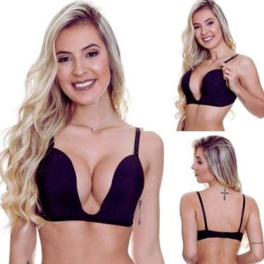 Imagem de Sutiã Bojo Decote Profundo Push Up Soutien Frente Única - A Mi Amore, 