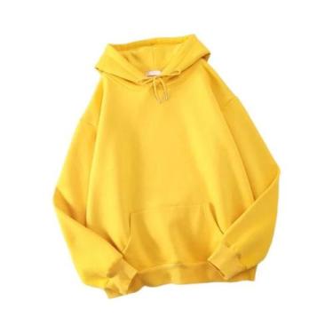 Imagem de Moletom Casual Feminino De Outono, Estilo Sólido, Com Capuz, Confortáv