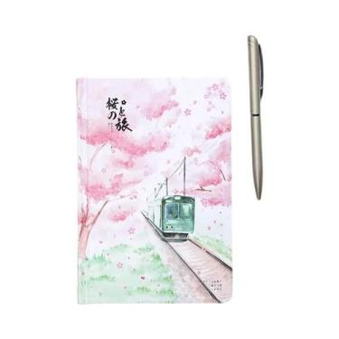 Imagem de Caderno De Desenho Colorido Estilo Japonês Para Bebês Com Flores, Diár