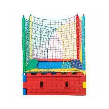 Imagem de Cama elástica+piscina de bolinhas-2 produtos em 1-quadrada - JUNDPLAY