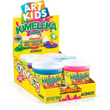 Imagem de Slime Kimeleka Dinos 180G Sortido Caixa com 6
