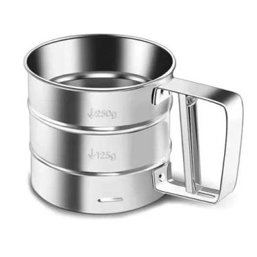 Imagem de Polvilhador Inox Tapioqueira Polvilhador de Tapioca 10x9,5cm - Purus