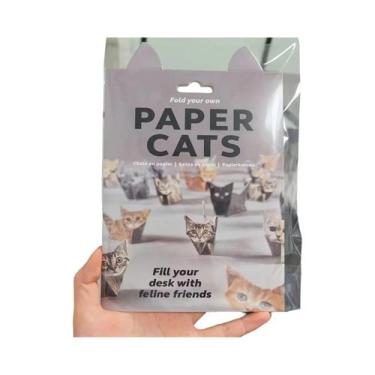 Imagem de Conjunto De Artesanato Em Papel DIY Animais Gatos Cães Dinossauros Cri