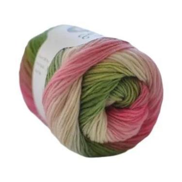 Imagem de Fio De Lã 100% Colorido Arco-Íris Para Tricô Manual, Crochê, Lãs Macia