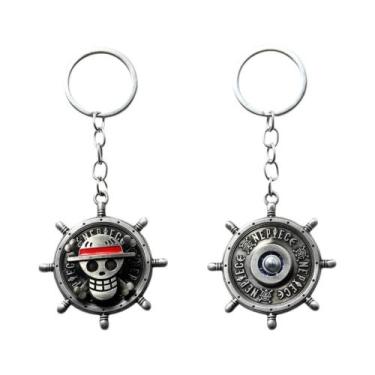 Imagem de Chaveiro De Metal Esmaltado Com Caveira Pirata De Anime, Chapéu De Zor