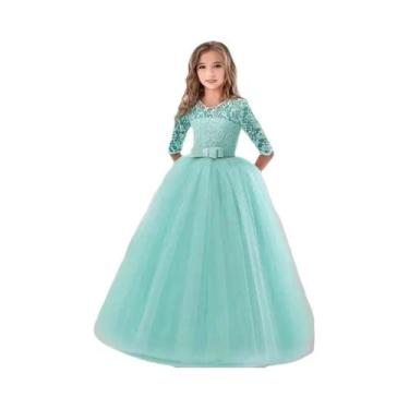 Imagem de Vestido De Festa Para Meninas Princesas, Vestido De Natal, Aniversário