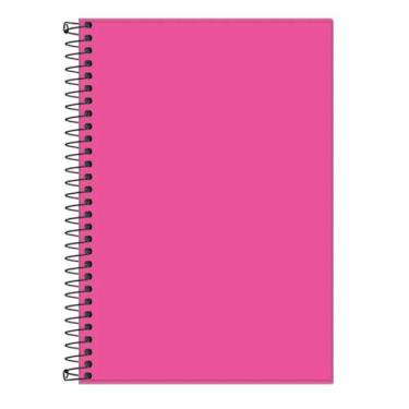 Imagem de Caderno Universitário Capa Dura, Rosa, 20 Matérias, 320 Folhas, A4, 20x27,5cm
