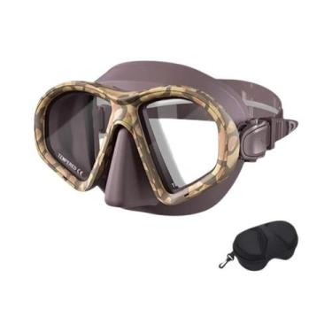 Imagem de Máscara Profissional De Mergulho De Baixo Volume Com Vidro Temperado E