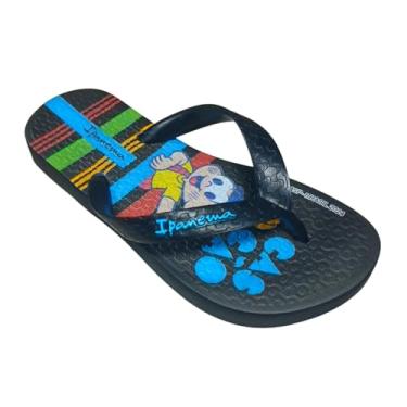 Imagem de Chinelo de Dedo Ipanema Emborrachado Turma da Mônica Completa Cascão Magali Mônica Cebolinha Grade Infantil (Preto, BR, Criança de 9 a 12 anos, Numérico, 33)