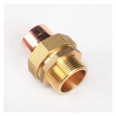 Imagem de Latão 1-1/10.2 cm macho-35 mm I.D soquete de solda de cobre adaptador de tubo de união de alimentação ar condicionado refrigerador plano