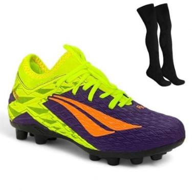 Imagem de Kit Chuteira Campo Penalty RX Locker Y-3 Infantil + Meião-Unissex