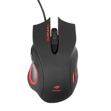 Imagem de Mouse Gamer C3Tech Buzzard, USB, 3200DPI, Preto - MG-110BK