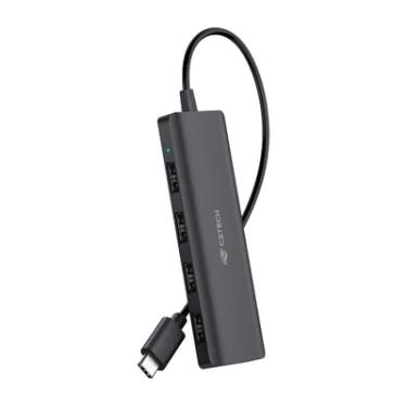 Imagem de Hub Usb 2.0 4 Portas Usb-usb C C3tech - Hu-c230bk