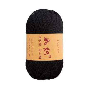 Imagem de Linha De Lã De Crochê 100g 85M 65% Algodão Feita À Mão Para Tricô E Ma