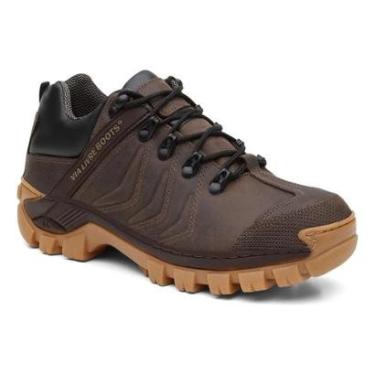 Imagem de Bota Adventure Masculina Couro Legítimo Confortável e Resistente com Solado Antiderrapante-Masculino