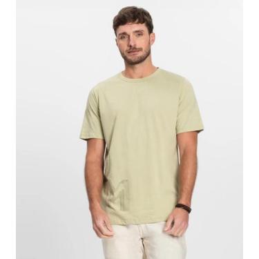 Imagem de Camiseta Masculina Manga Curta Meia Malha Diametro Verde, GG, Verde