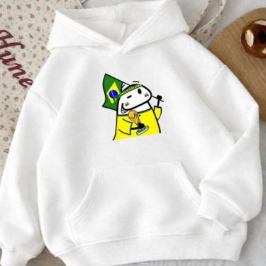Imagem de Moletom Canguru Adulto Florck Brasil Masculino Casaco Blusa De Frio He