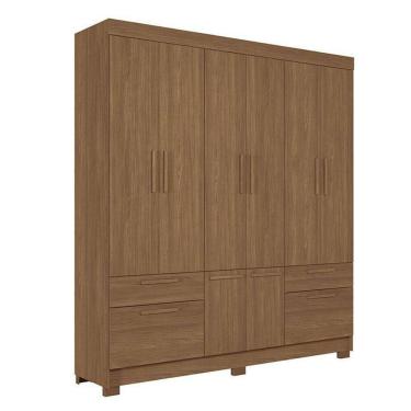 Imagem de Guarda Roupa Casal 8 Portas Curitiba Jatobá - Santos Andirá