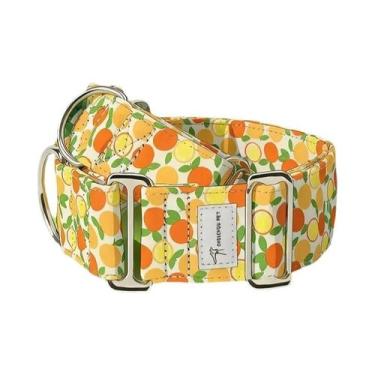 Imagem de Coleira Ajustável Anti-Puxão Com Estampa Suave Para Cães De Porte Médi