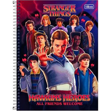 Imagem de Caderno 10x1 Capa Dura Stranger Things 160 Folhas Tilibra