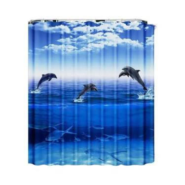 Imagem de Decoração De Banheiro Infantil Com Cortinas De Chuveiro De Vida Marinh