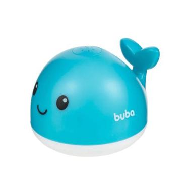 Imagem de Brinquedo de Banho Baleia Azul Esguicha Água Com Luz Buba