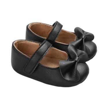 Imagem de Sapatos Antiderrapantes Pretos Para Bebês, Para Meninos E Meninas De 0