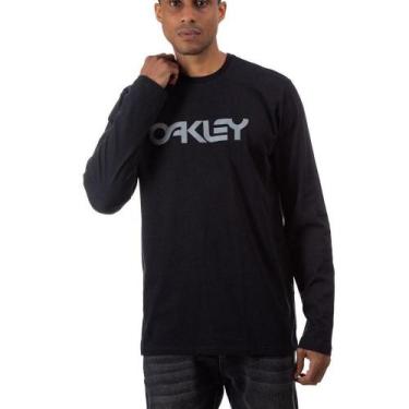 Imagem de Camiseta Oakley Mark II Manga Longa Masculina Preto, G