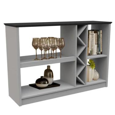 Imagem de Aparador Aline Preto e Off White - D'Rossi - DRossi