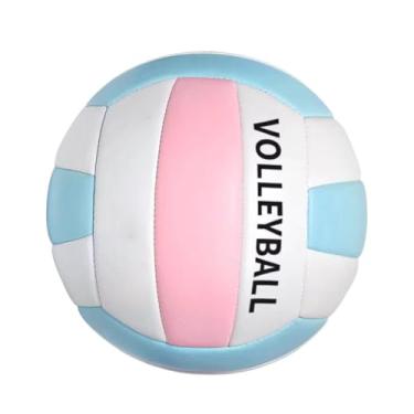 Imagem de Bola de vôlei colorida, leve de toque suave para crianças, adolescentes, adultos, unissex, vôlei de praia macia, tamanho oficial para escola, interior, exterior e jogos, academia, treino
