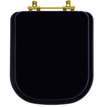 Imagem de Assento Sanitário Piano Preto Fosco Para Vaso Deca
