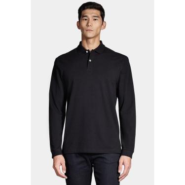 Imagem de Polo Aramis Piquet Manga Longa Preto-Masculino