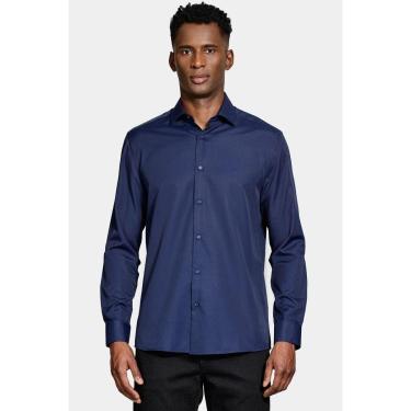 Imagem de Camisa Aramis Regular Tricoline Manga Longa Marinho-Masculino
