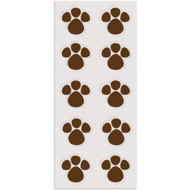 Imagem de Adesivos Decorados Páscoa Patinhas Redondo PCT com 30 - Packpel