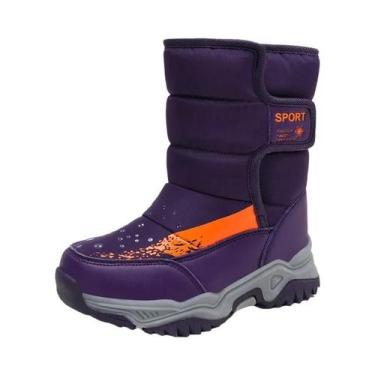 Imagem de Botas De Neve Impermeáveis Para Meninas, Quentes E Elegantes, De Alta 