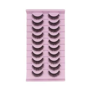 Imagem de Cílios Postiços Naturais E Volumosos D Curl 3D Longos De Mink, 7 a 10 