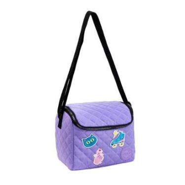 Imagem de Lancheira Térmica Color Up Candy Patches Lilás Escolar Juvenil Seanite-Feminino