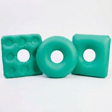 Imagem de Almofada Ortopédica Orifício Alívio Imediato Dores Cóccix Hemorroidas 