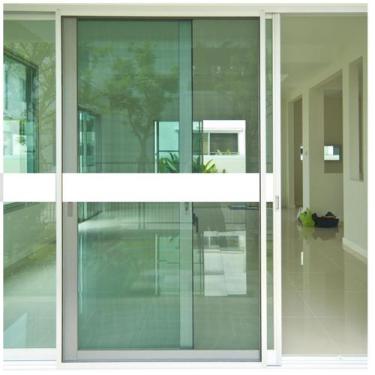 Imagem de Faixa Branca Adesiva Sinalização Porta De Vidro Anti Impacto 3mts x 8c