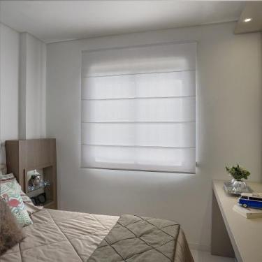 Imagem de Persiana Romana (1,20Lar. x 2,50Alt.) Tecido Translucido Cinza - Vogaf