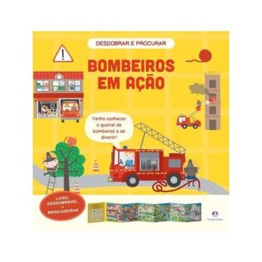 Imagem de Bombeiros Em Ação - Livro Desdobrável + Brincadeiras