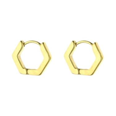 Imagem de Brincos De Argola Em Aço Inoxidável Com Runas Vikings Pretos Para Home