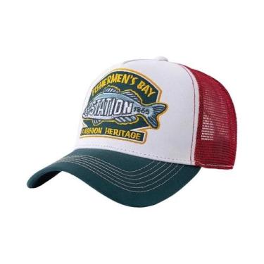 Imagem de Boné De Pesca Unissex De Verão Com Tela Respirável, Estilo Trucker, Pa