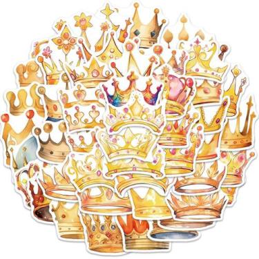 Imagem de Pacote de adesivos Crowns Anime, 50 unidades de adesivos decorativos d