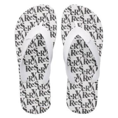 Imagem de Chinelo Reserva Go Masculino Branco Sandália Rsv Tipografica-Masculino